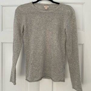 J Crew Gray Cashmere Sweater
